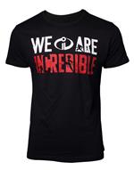 T-Shirt Unisex Tg. L Incredibles. We Are Incredible Black