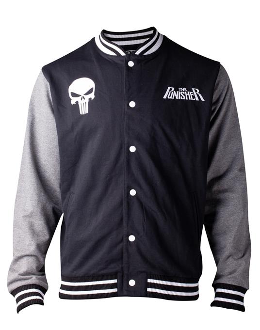 Giacca Unisex Tg. M Marvel. The Punisher Varsity Baseball Multicolor