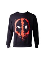 Felpa Unisex Deadpool. Dripping Face Black. Taglia 2XL