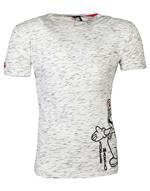 T-Shirt Unisex Nintendo. Super Mario Space Dye White. Taglia L