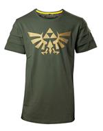 T-Shirt Unisex Tg. L. Nintendo: Legend Of Zelda - Hyrule Pintuck Long Line Green