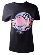 T-Shirt Donna Tg. L. Nintendo - Super Mario Yoshi Black