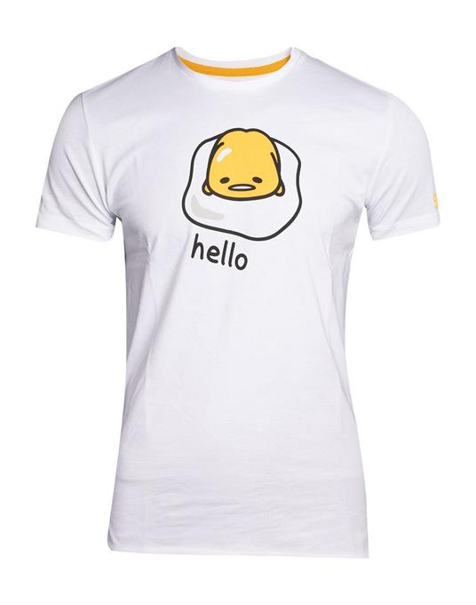 T-Shirt Unisex Tg. 2XL. Gudetama - Ok Bye White
