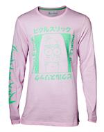 Maglia Manica Lunga Unisex Tg. XL. Rick And Morty: Japan Pickle Pink