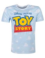 T-Shirts Unisex Tg. XL. Disney: Toy Story - All Over Cloud Blue