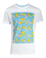 T-Shirt Unisex Tg. M. Rick And Morty: Banana Cream White
