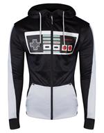 Felpa Con Cappuccio Unisex Tg. XL. Nintendo: Controller Multicolor