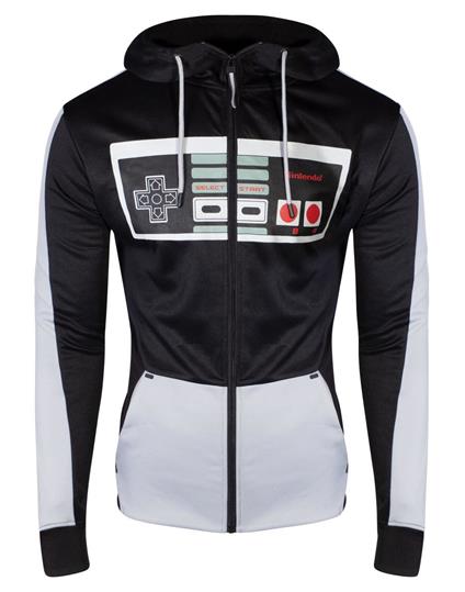 Felpa Con Cappuccio Unisex Tg. XL. Nintendo: Controller Multicolor