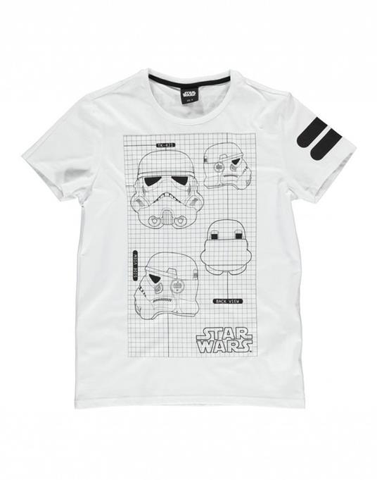 T-Shirt Unisex Tg. M. Star Wars: Imperial Army White