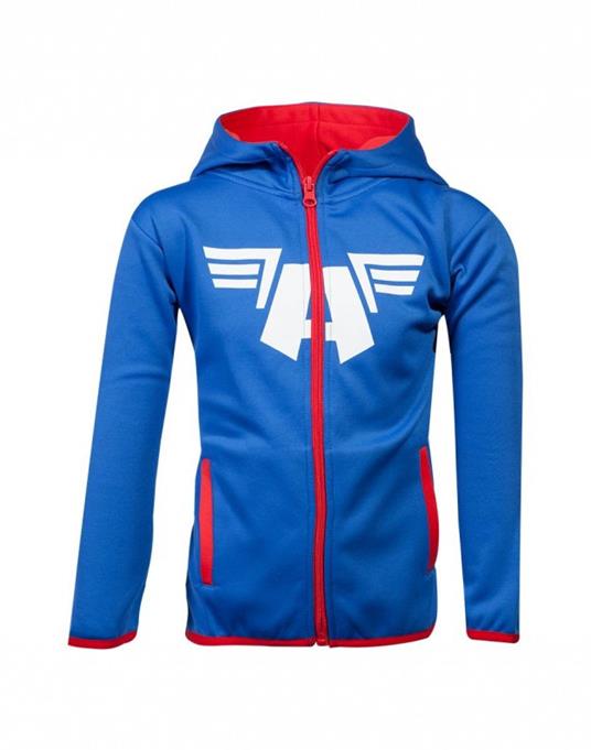 Felpa Con Cappuccio Bambino 146/152. Marvel: Captain America Teq Blue -  Difuzed - Idee regalo | IBS