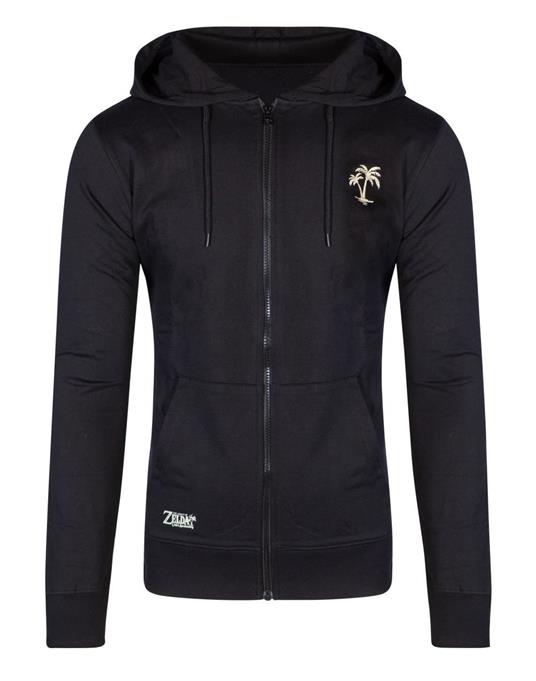 Felpa Con Cappuccio Unisex Tg. L. Zelda: LinkS Awakening Tribal Black