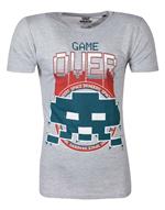 T-Shirt Unisex Tg. XL Space Invaders: Game Over Grey