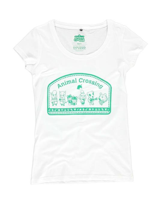 Animal Crossing Characters Donna T Shirt Bianco XL, 100% Cotone, Regular