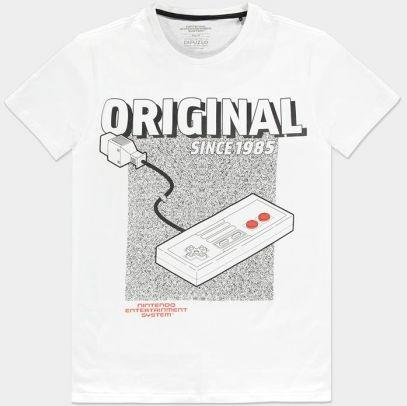 T-Shirt Unisex L Nintendo Nes The Original White