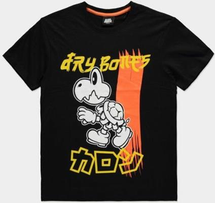 T-Shirt Unisex Tg. 2XL Nintendo Super Mario Dry Bones Japan Black