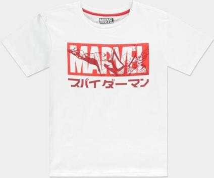 T-Shirt Donna Tg. S Marvel Japan Spider White