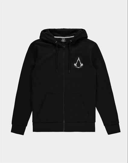 Assassin'S Creed Valhalla: Crest Banner Black (Felpa Con Cappuccio Unisex Tg. S)