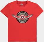 T-Shirt Unisex Tg. M Marvel Falcon & The Winter Soldier Red