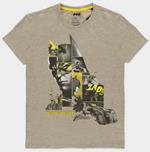 T-Shirt Unisex Tg. M Dc Comics Batman Caped Crusader Premium Grey