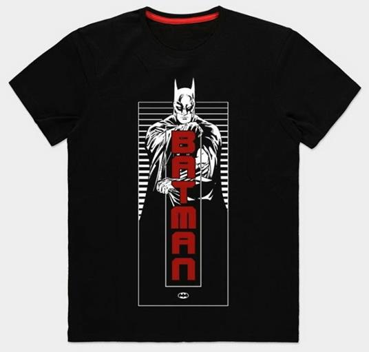 T-Shirt Unisex Tg. L Dc Comics Batman Dark Knight Black