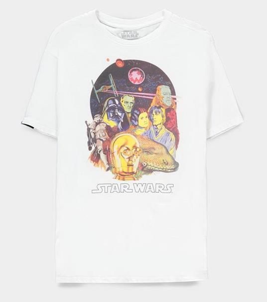 Star Wars: Vintage Poster White (T-Shirt Donna Tg. M)