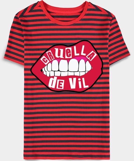 Disney: Cruella - Women'S Yarn Dyed Multicolor (T-Shirt Donna Tg. 2XL)