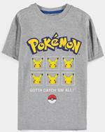 Pokemon: Pika Expressions Core Grey (T-Shirt Bambino 146/152)