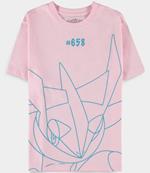 Pok?Mon - Greninja Women'S Short Sleeved T-Shirt - S Short Sleeved T-Shirts F Pink