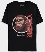 Attack On Titan: Men'S Short Sleeved Black (T-Shirt Unisex Tg. M)