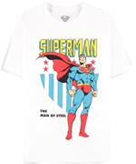 T-Shirt Unisex Tg. XL Dc Comics: Superman - Men''S White