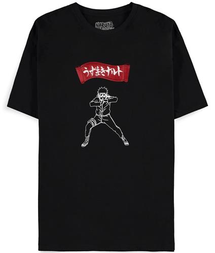 T-Shirt Unisex Tg. XS Naruto Shippuden: Men''S Short Sleeved Black