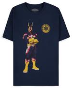 T-Shirt Unisex Tg. M My Hero Academia: Navy All Might Quote Blue