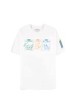 T-Shirt Unisex Tg. S Pokemon: Starters White