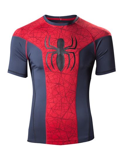 T-Shirt Uomo Tg. M Spiderman. Big Spidey Logo Sport Blue