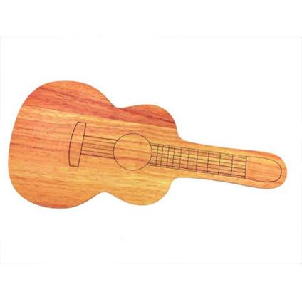 Invotis Tagliere A Forma Di Chitarra In Legno Cucina Accessori