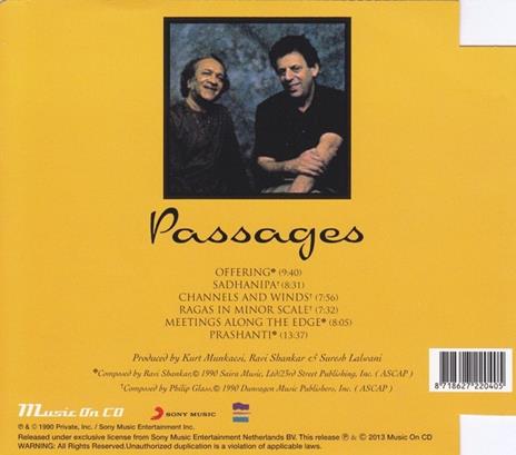 Passages - CD Audio di Philip Glass,Ravi Shankar - 2