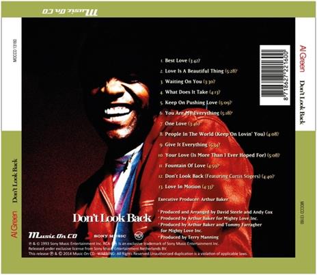 Don't Look Back - CD Audio di Al Green - 2