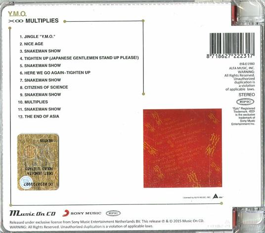 X-Multiplies - CD Audio di Yellow Magic Orchestra - 2