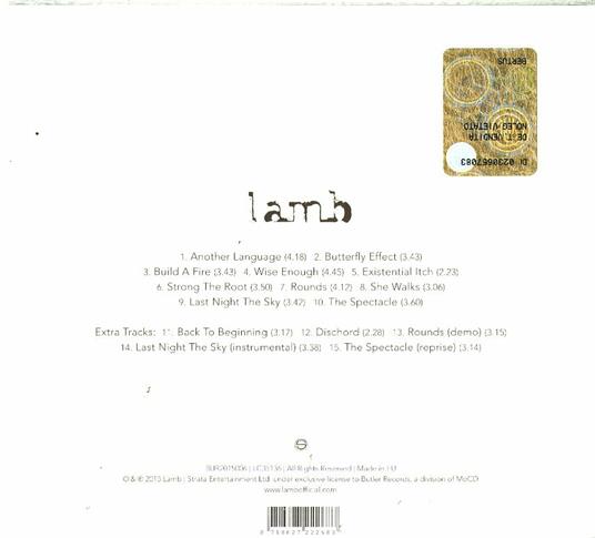 5 (Reissue Digipack Edition) - CD Audio di Lamb - 2