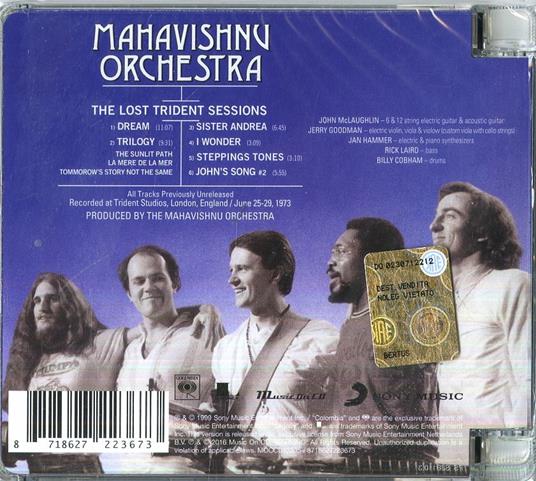 Lost Trident Sessions - CD Audio di Mahavishnu Orchestra - 2