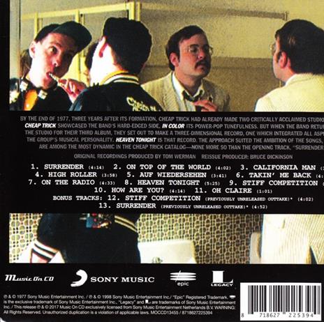 Heaven Tonight - CD Audio di Cheap Trick - 2