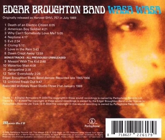 Wasa Wasa - CD Audio di Edgar Broughton (Band) - 2