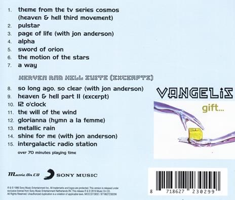 Gift - CD Audio di Vangelis - 2
