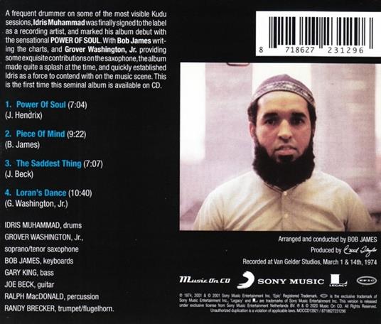 Power Of Soul - CD Audio di Idris Muhammad - 2