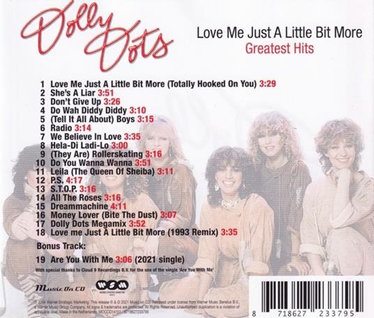 Love Me Just... (with Bonus Tracks) - CD Audio di Dolly Dots - 2