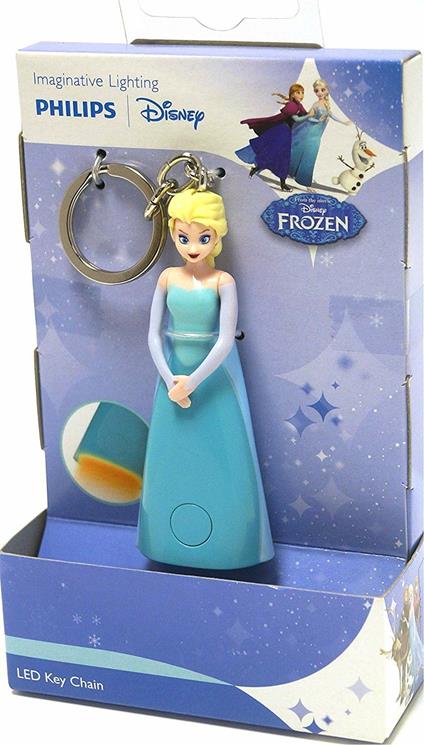 Disney Frozen Elsa Led Keychain Portachiavi Torcia Philips