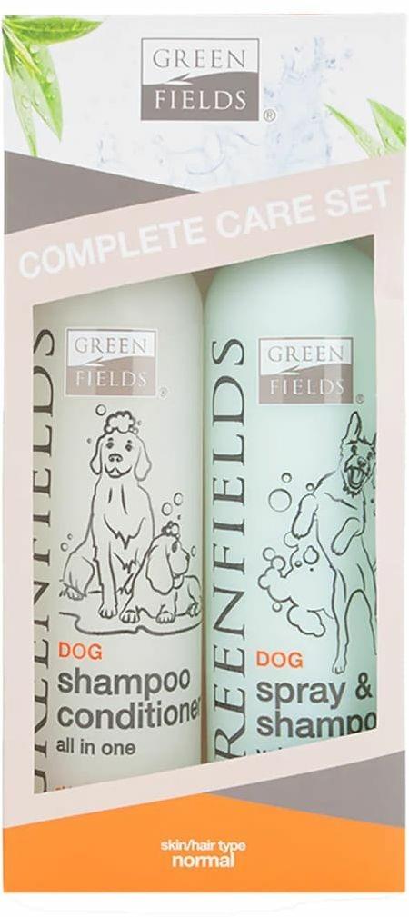 Greenfields Set Completo di Shampoo e Spray per Cani 2x250 ml - 2