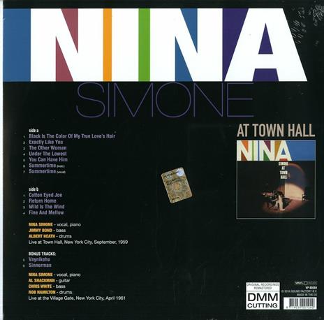 At Town Hall - Vinile LP di Nina Simone - 2