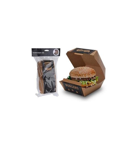 Scatola Per Hamburger 8 Pz Accessori Cucina Barbecue Hamburger Box