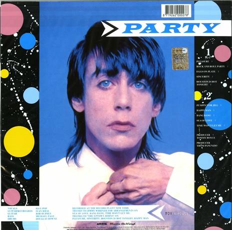 Party (180 gr. Limited Edition Picture Disc) - Vinile LP di Iggy Pop - 2